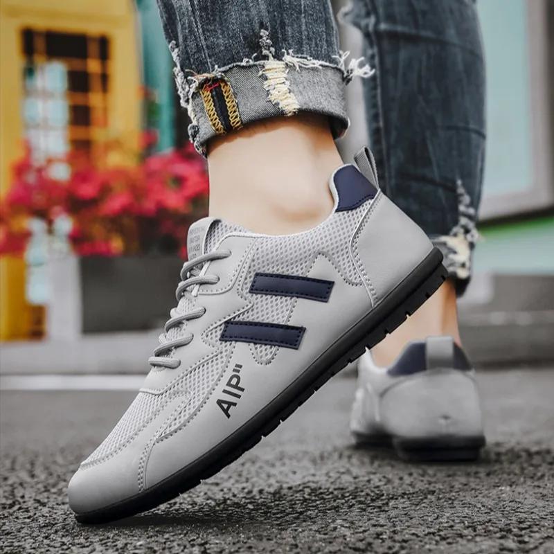 Men Shoes Breathable Sport Outdoor Running Shoes Luxury Walking Tennis Sneakers 2024New Summer DrivingShoes Casual Flats Loafers