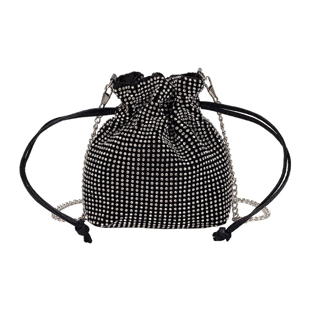 Moda Mujeres Diamantes Mango Bolso Cubo Bolso de Cuero Diamantes Cadena  Bolso de Hombro comprar a buen precio — entrega gratuita, reseñas reales  con fotos — Joom