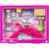 Кукла Barbie Chelsea SKATEPARK набор с щенком HJY35