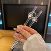 Heart Glass Straw Reusable Drinking Straws Cute Straw For Festival Party Wedding Cocktail Bar Beachs