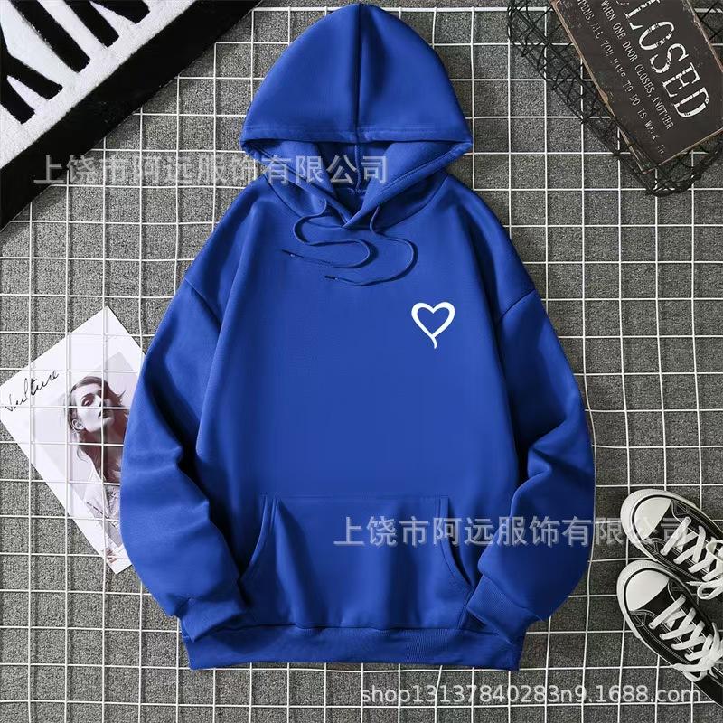 Unisex Fleece-Lined Hoodie with Drop Shoulder Sleeves - Trendy Spring/Autumn Jacket M