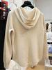 Women's Plus Size Hooded Half-Zip Long-Sleeve T-Shirt for Autumn/Winter - Loose, Slimming, Comfortable, and Versatile.