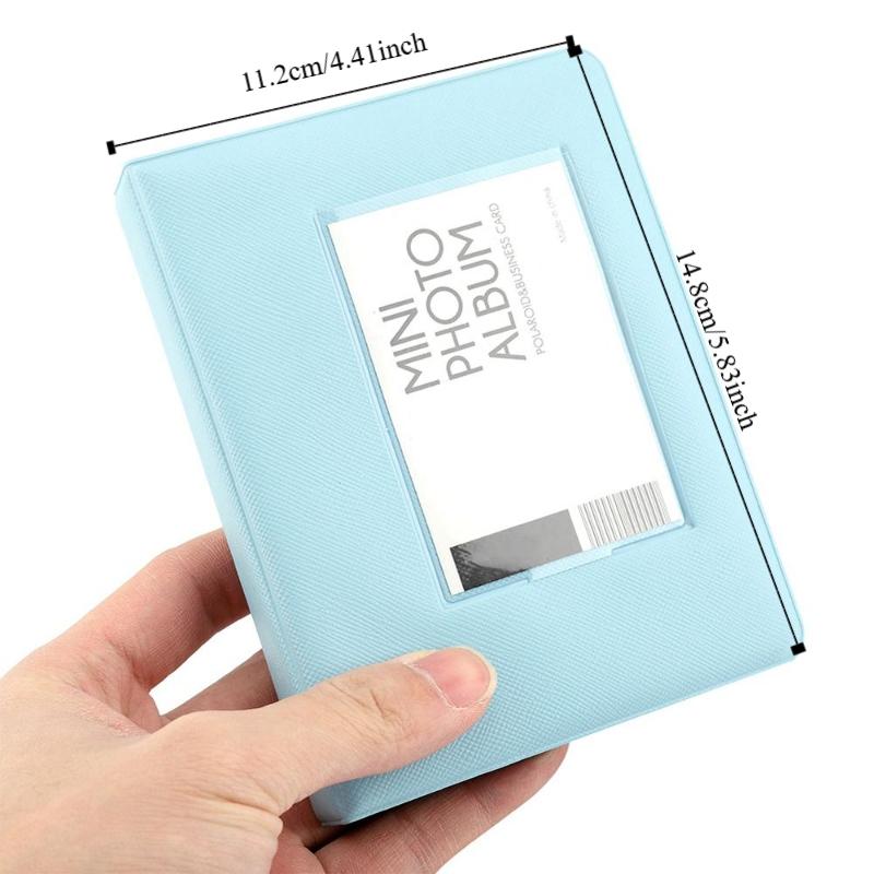 Candy Colors 3inch 64Pockets Card Holder Mini Photo Album Photo Album Picture Case Binders Albums