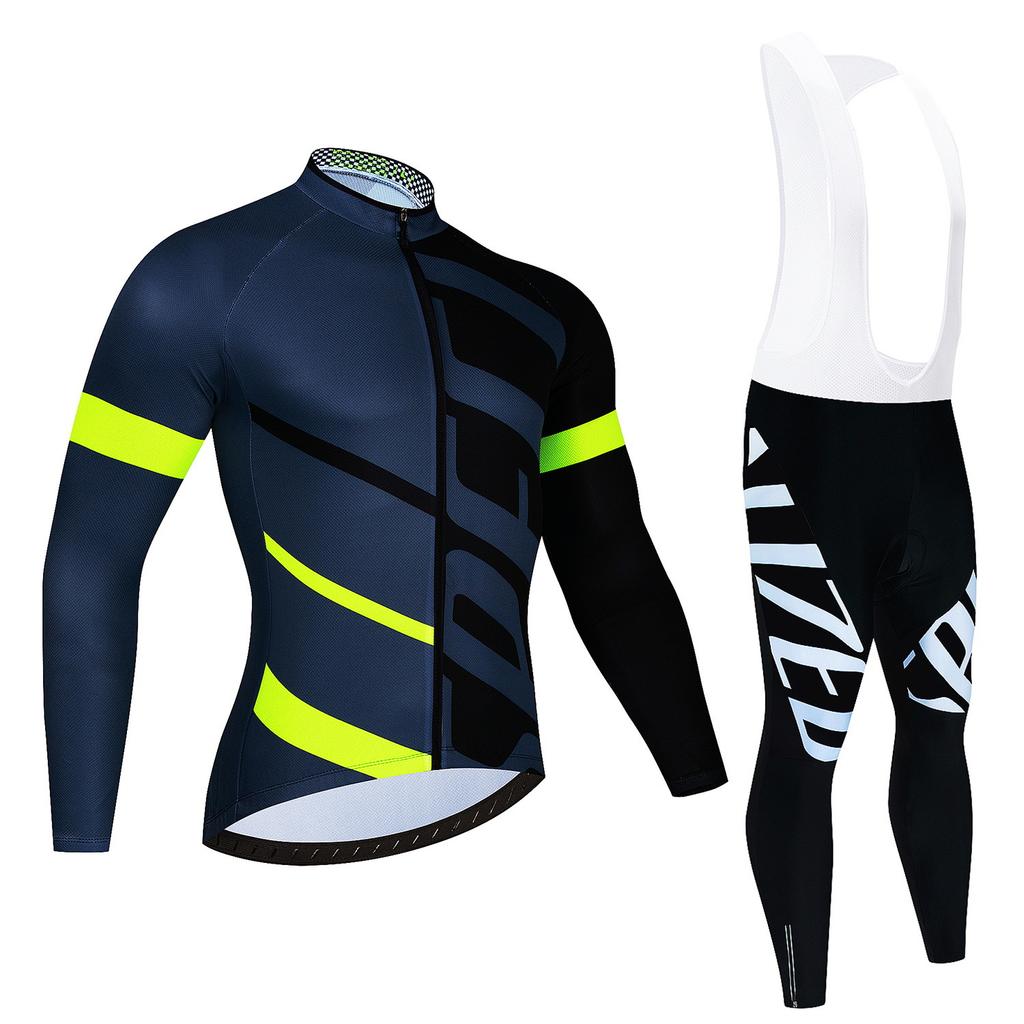 Cycling Suit Long-sleeved Suit, Cycling Suit Spring and Autumn Tour De France Competition Suit