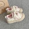 High-value Spring Board Shoes Women's New Platform White Shoes Bow Niche Shoes Bread Shoes