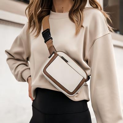 Belt Bag for Women, Mini Crossbody Waist Bag Adjustable Strap,Leather Women's Fanny Pack, Women Chest Bag, Shoulder Bag