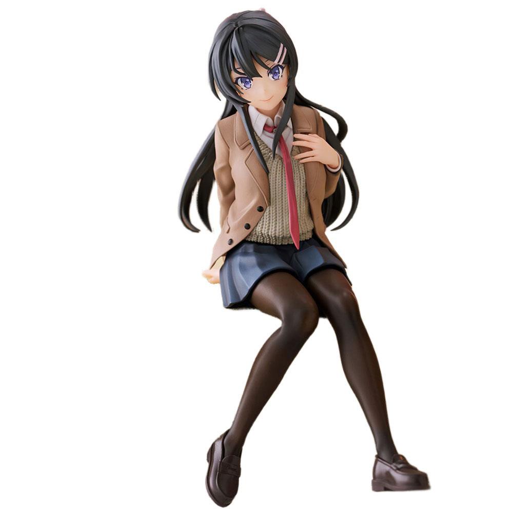 14 CM Figurka Anime Rascal Does Not Dream of Bunny Girl Senpai Sakurajima Mai Seria Małych Siedzisk Model Anime Zabawki PVC