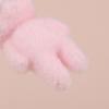 2Pcs Cat Bear Pendant Kawaii 3D Fluffy Flocking Charms Miniature Dolls Keychain Necklace Pendant Diy Crafts Jewelry Make