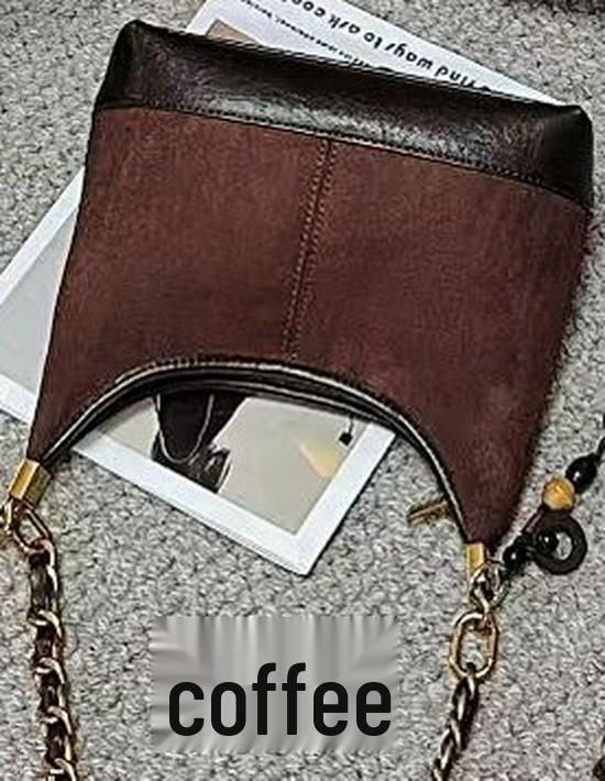

Осенняя Роскошная Универсальная Женская Замшевая Сумка-Кроссбоди на Цепочке 24x23x9 cm кофейный
