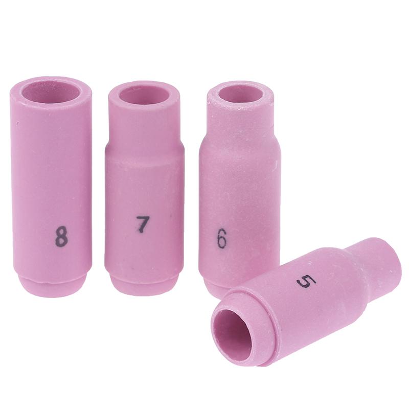 5Pcs 10N49/50 Plasma Cutting Ceramic Cups Alumina Nozzle Cups Tig Welding Large