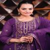 New Designer Embroidered Georgette Sharara Suit With Sequence Embroidered Work