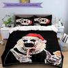 3pcs Art the Clown Terrifier5 Pattern Bedding Set Duvet Cover Set Includes Duvet Cover &pillowcases, Perfect All Season Bedroom Decoration & Gift