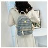 Backpack Women's Fashion All-match Small Backpack Leisure Travel Wear-resistant School Bag Anti-theft Zipper Pocket Backpack