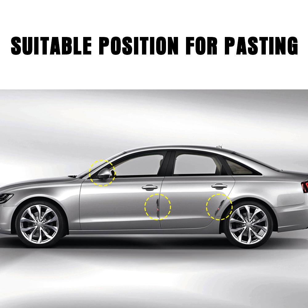 4pcs Rubber Car Door Edge Anti Collision Strips Protector Stickers Hub Cap Accessories For VW Golf 7 8 Passat B6 MK4 Tiguan MK7 zjdf30