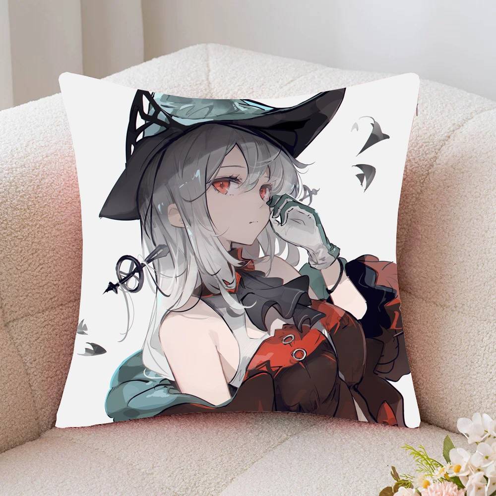 Skadi Animated Game AArknights Pillow Case Fashion Square Pillowcase Bedroom Sofa Room Ins Decoration Leisure