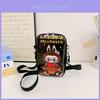 Stylish Kids Shoulder Bag Trendy Smartphone Holder Adorable Cartoon Design For Girls