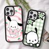 Cute P-Pochacco Phone Case For iPhone 17 Pro 16 Plus 16 Pro Max 15 14 13 12 11 PC+TPU Back Cover