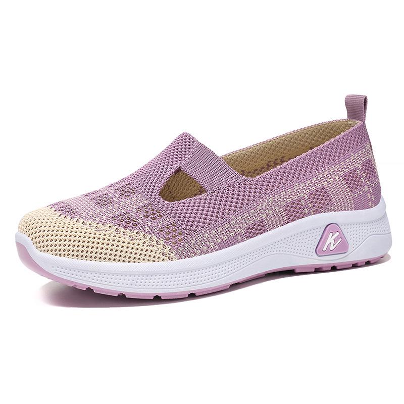 Women's Summer Breathable Slip-On Shoes - Comfortable Old Beijing Style