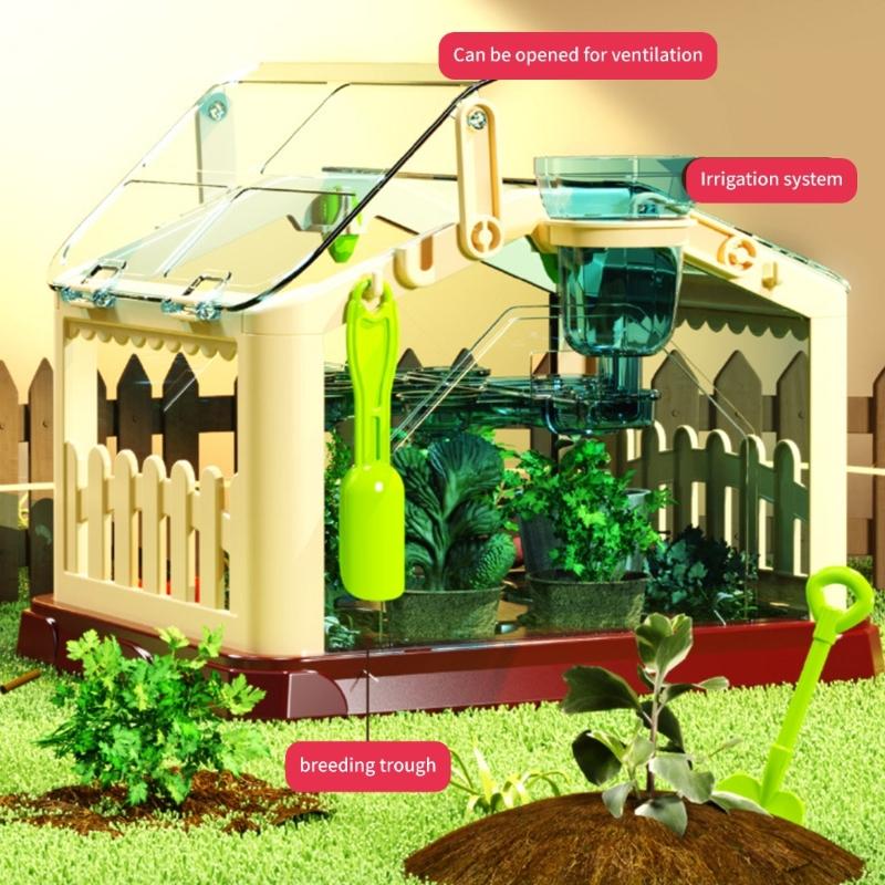 Sehr klares Kinder-Gartenhaus aus langlebigem Acryl für das Pflanzenwachstum im Freien