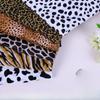 100x150cm Zlatá sametová látka se zvířecím potiskem Tygr Leopard Zebra Potisk Látka na pohovku Hračky Látka na společenské oblečení