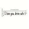 Waterproof Drive Safe Mirror Sticker Funny Decal Heart Design I Love You Car Decals Mirror Decal Rearview Mirror Sticker