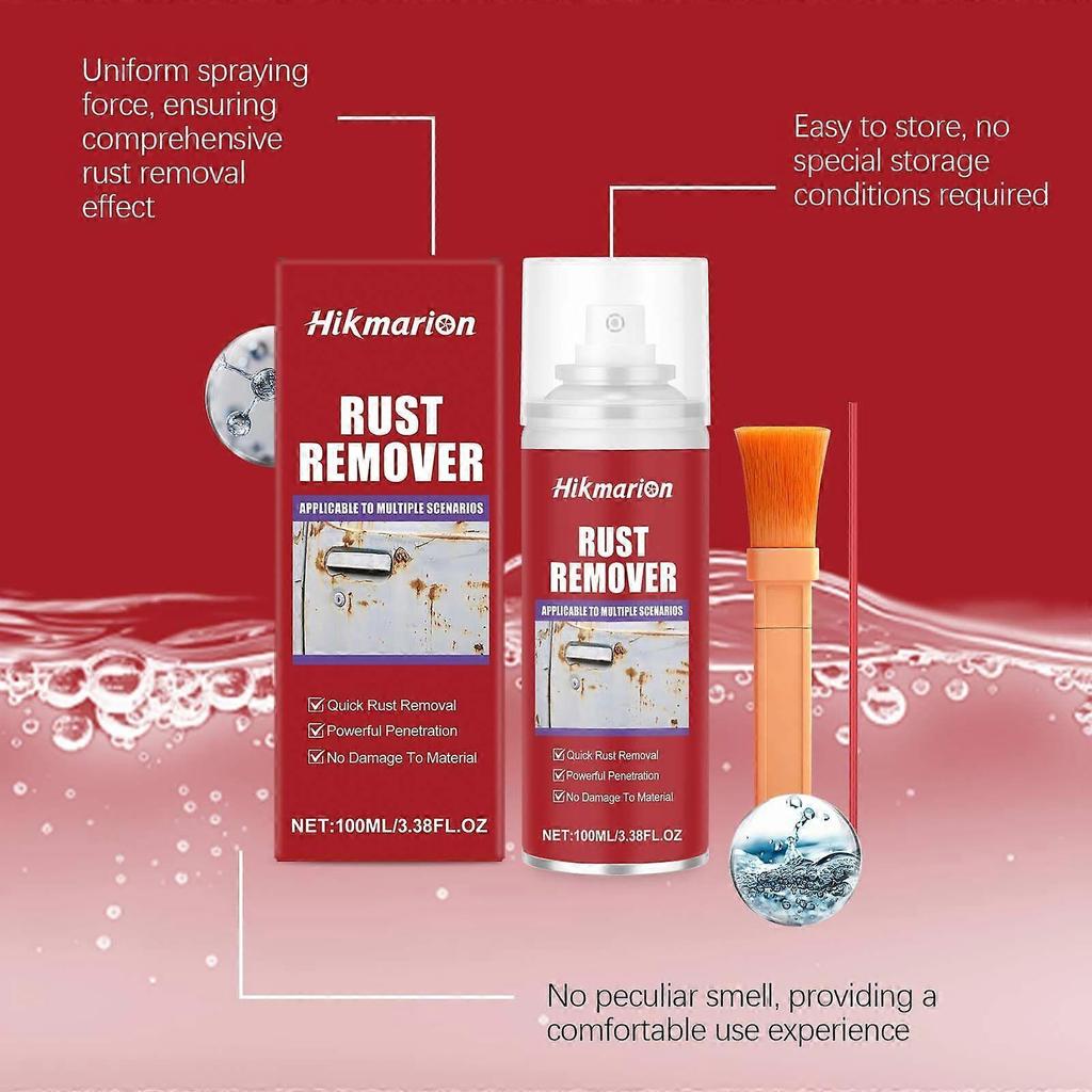Limited time!!Hikmarion Rust Removal Kit Metal Rust Removal Effective Cleaning Decontamination Renovation Polishing Car Clean Maintenance