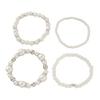 Set de Pulseras de Perlas Europeas y Americanas: Joyería de Mujer Nicho, Elegante, de 4 Piezas