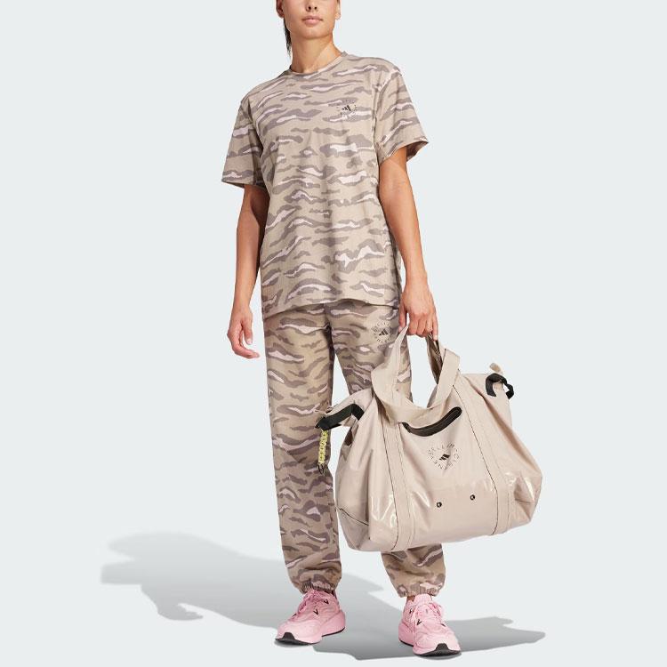 Adidas x Stella McCartney TrueCasuals Printed Tee Women Tops Khaki IN3630