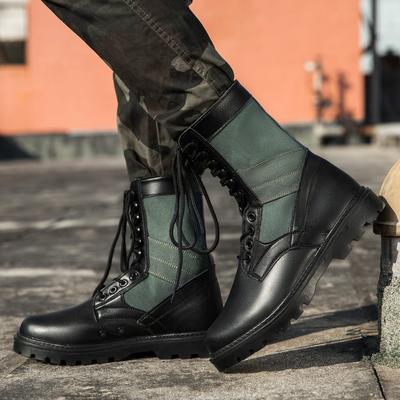Bottines Martin, Bottes pour hommes, Bottes en cuir, Montantes mi-hautes, Grande taille, Bottes longues, Chaussures Martin, Bottes de combat