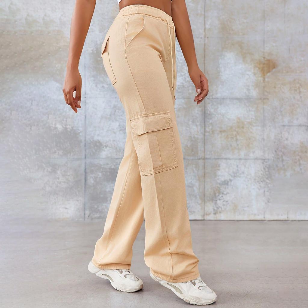 Ladies' Jeans Trend Casual Fashion Straight Leg Workwear Jeans