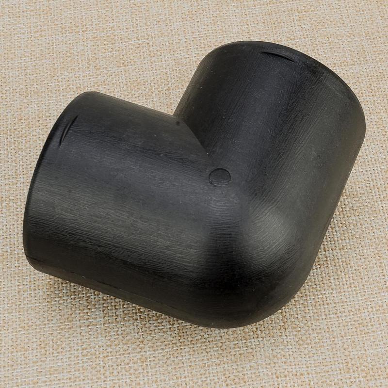 75mm Parking Heater Air Vent Ducting Flat Elbow Pipe Outlet Exhaust Connector L-shape Black Plastic