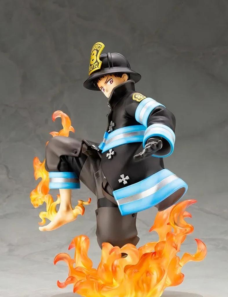 NEW In Stock KOTOBUKIYA ARTFX J Fire Force Shinra Kusakabe Anime Finished Model Toy Gift Collection