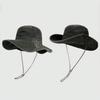 1PC Solid Color Wide-brimmed Fisherman Hat Casual Sports Sun Hat Adjustable Fisherman Hat Outdoor Sports Gift