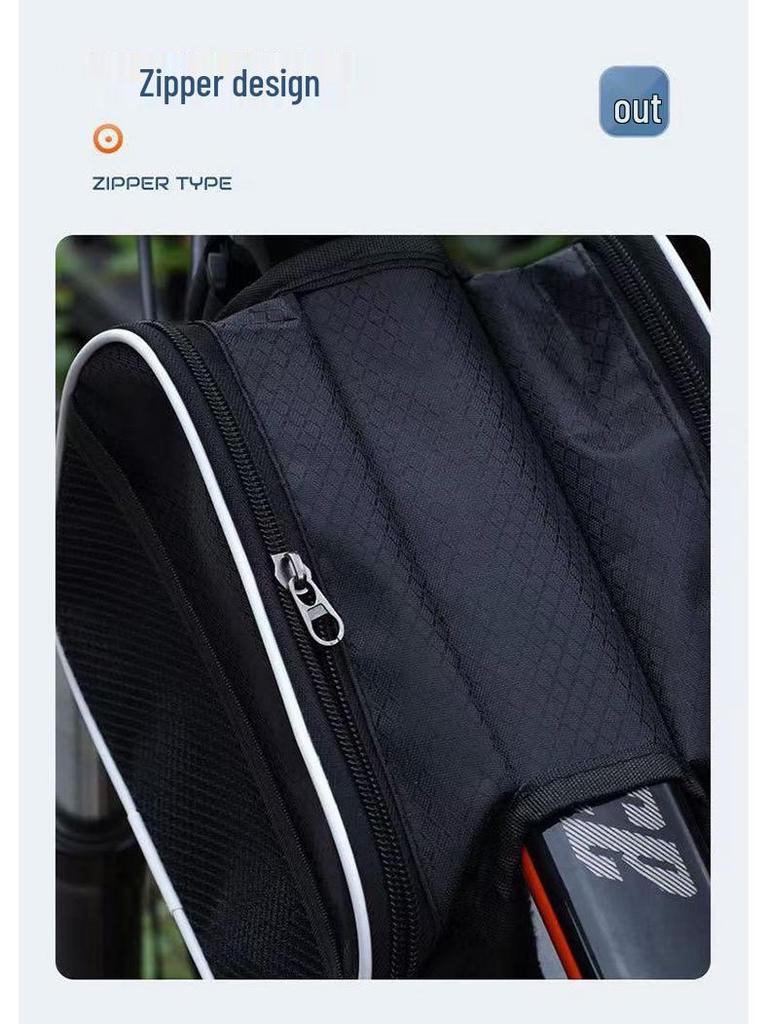 Cartoon Capybara Top Tube Bike Bag - Cute, High-Quality Front Beam Bag for Road/Mountain Bikes, Phone Storage Included