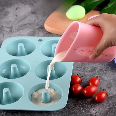 250ML/500ML Spezifikation Silikon Messbecher Sichtbare Doppelskala Backen Messbecher Leicht zu Reinigen Backwerkzeug