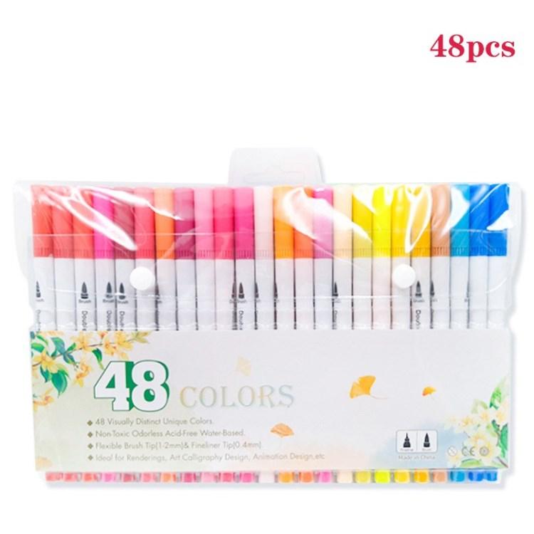 

Двосторонній маркер Набір акварельних маркерів 48Pcs