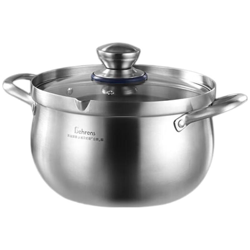 Berence 24CM 304 Stainless Steel Thickened Stockpot