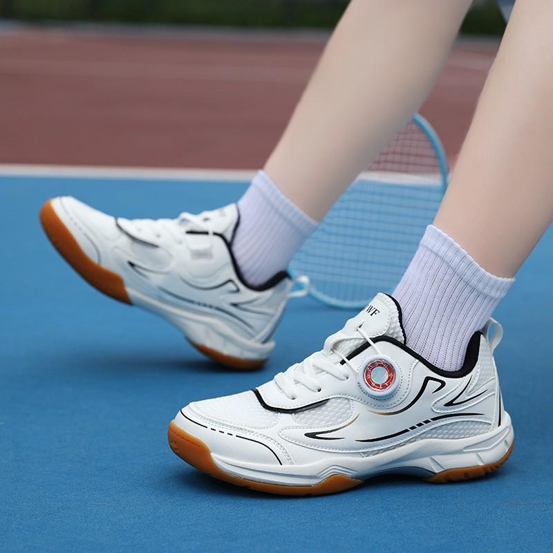Kids Badminton Shoes Boys Girls Lightweight Cushioned Sports Sneakers Tennis Table Training