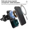 Chargeur Sans Fil Magnétique Support de Téléphone Voiture pour iPhone 14 13 Pro Max 12 Accessoires Téléphone Adaptateur Induction Charge Rapide 30W