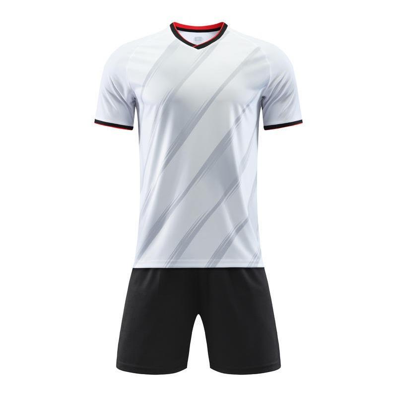New Men'S And Women'S Kids Soccer Uniform Set Short Sleeve Quick Dry Student Team Competition Training Jersey Team Uniform