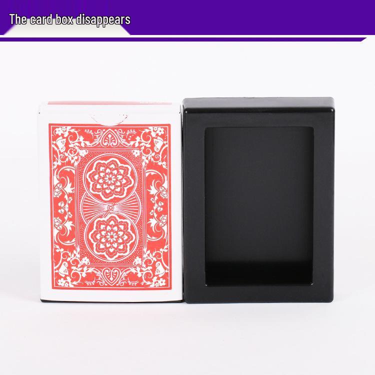 Magic Disappearing Card Box: Close-up Vanishing Act Prop