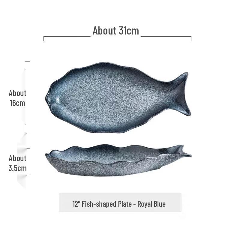 ZISIZ Ceramic Fish Plate