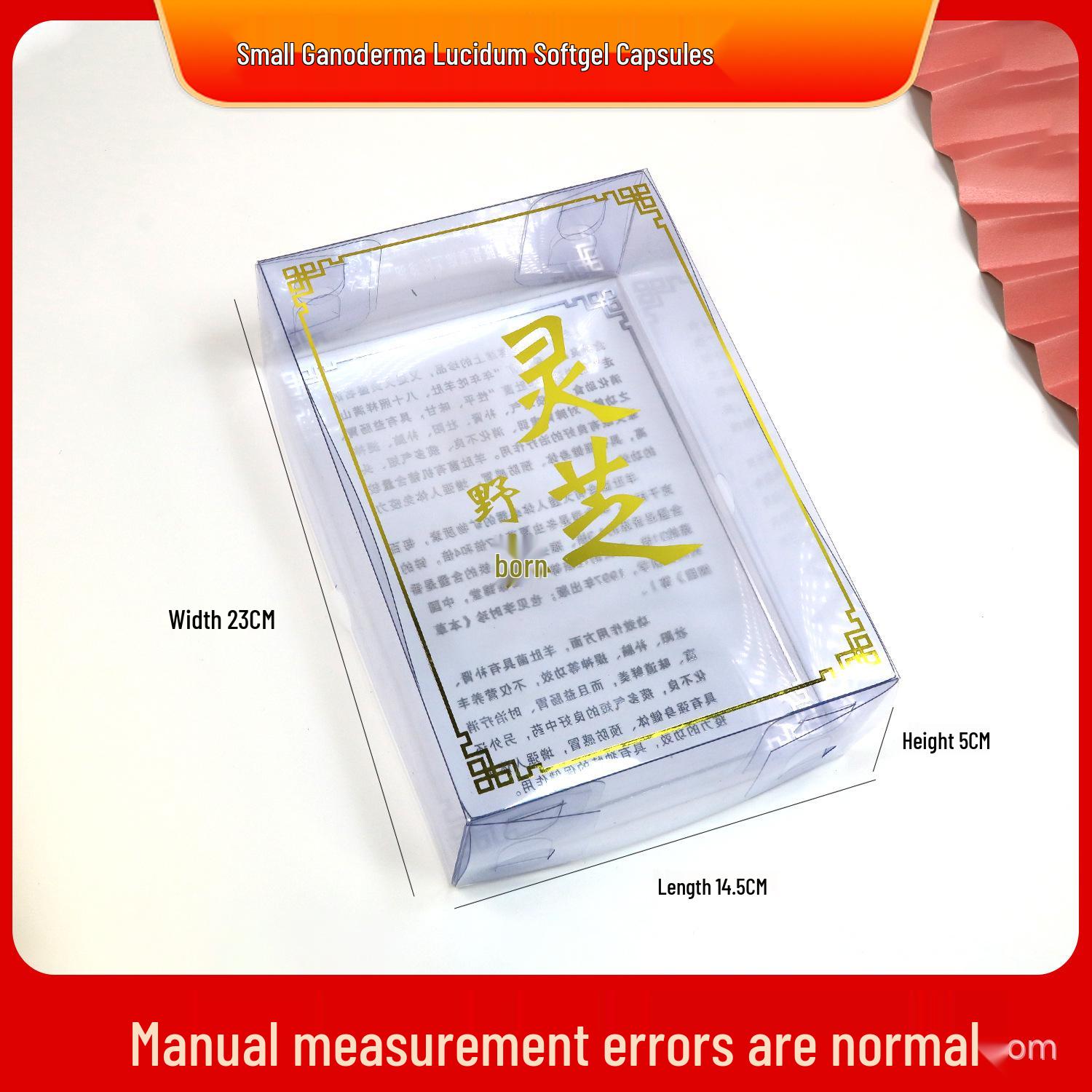 Fish Maw & Morel Mushroom Transparent PVC Gift Box with Lid; Bird s Nest Folding Box