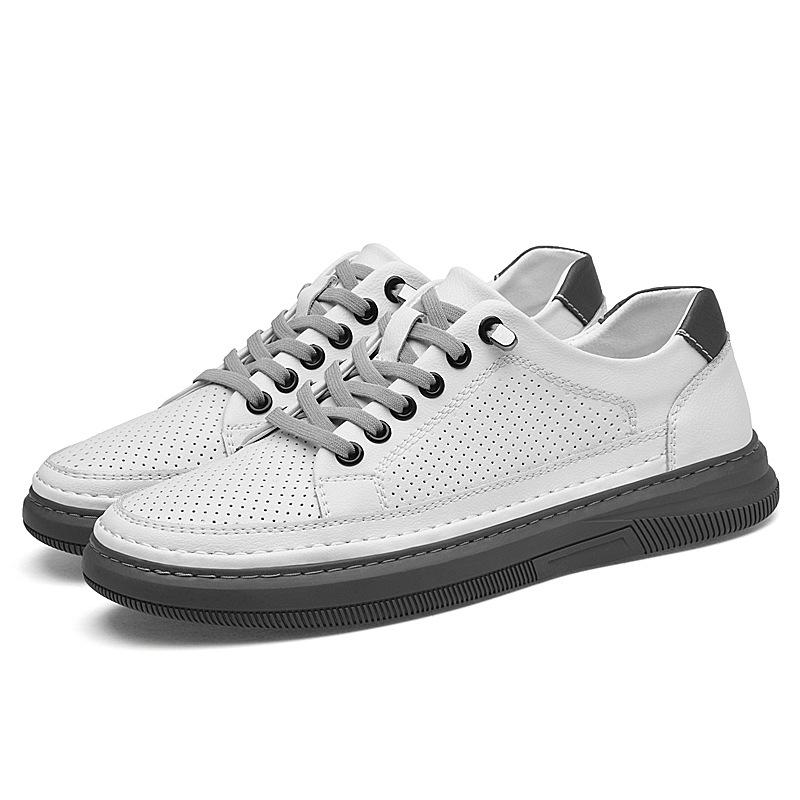 

Маленькие белые туфли из коровьей кожи, мужская обувь, удобная повседневная мужская обувь, трансграничный экспорт 44