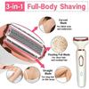 1/4 In 1 Painless Electric Hair Removal Device for Women Face Nose Legs Underarm Bikini Trimmer Wet Dry Epilator