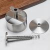 Stainless Steel Burger Meat Patty Pressing Device Manual Meat Pressing Mold Thickened Rice Ball Meat Filling Kitchen Tools