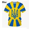 Ukrainian Short-sleeved T-shirt Men's and Women's Casual Printing T-shirt Ukrainian Patriotic Theme Streetwear Top T