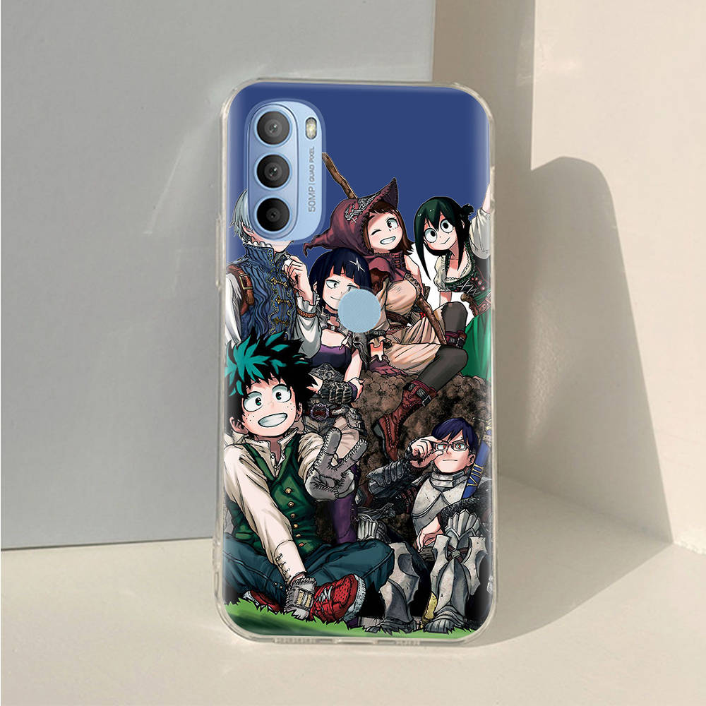 Husa transparenta AD87 My Hero Academia pentru Samsung A04 A14 A23 A34 A54 M23 M33 M52 M53 Realme 10 9 C30S C35 C55 VIVO Y02 Y21 Y33S Y51 X80 V25 Husa