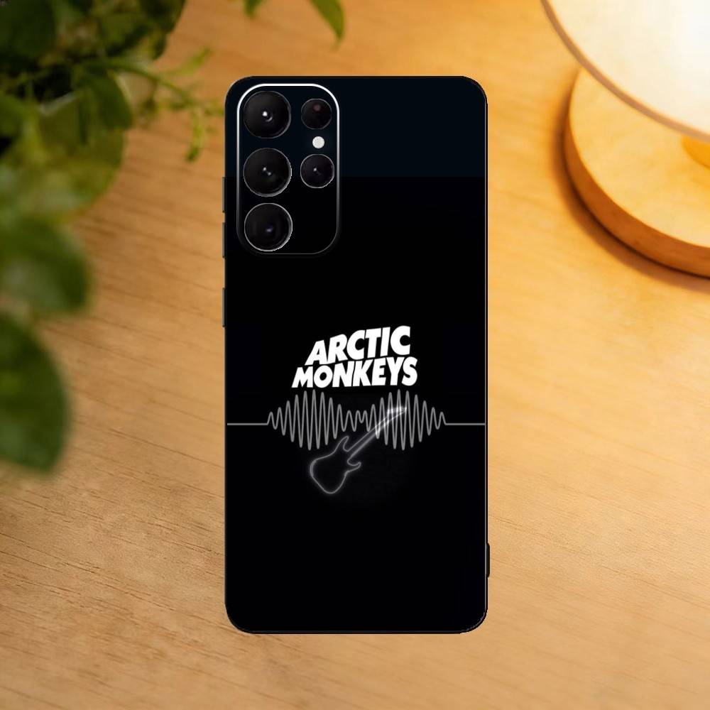 Logo A-Arctic M-Monkeys Band Phone Case For Samsung S25,S24,S21,S22,S23,S30,Ultra,S20,Plus,Fe,Lite Black Shell