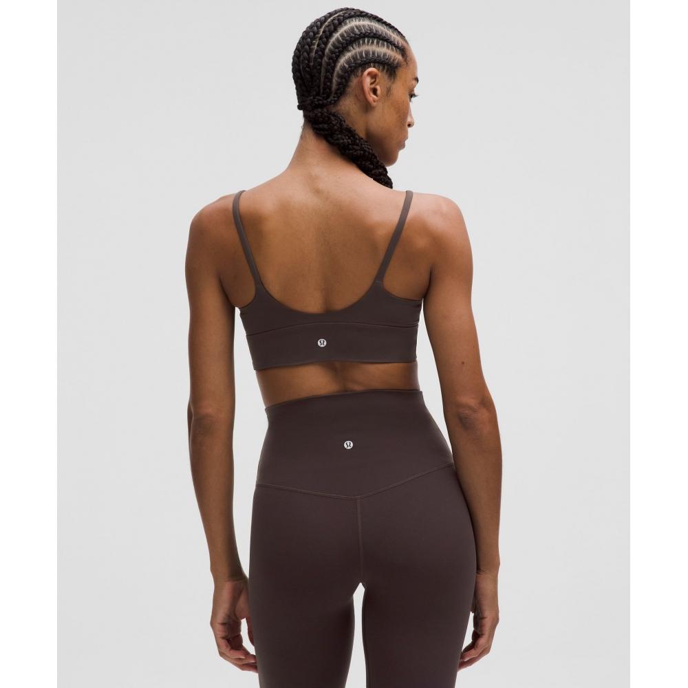 Lululemon Focuser Scoop Neck BrA Nulu  Light Support  A B Cup sequoiA